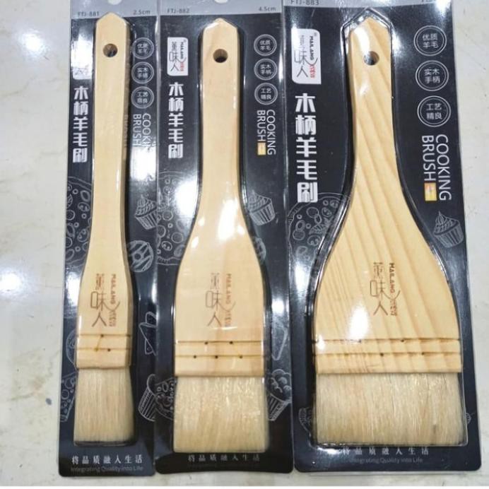 

MAILANG KUAS BULU DOMBA COOKING BRUSH KUAS KUE - MEDIUM