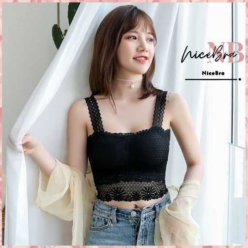 Nicebra Bra Tanktop fashion wanita tanpa kawat bh pakaian dalam wanita 1052