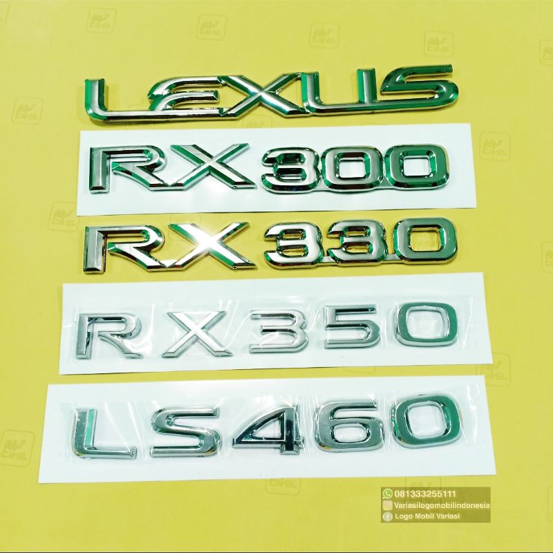 Emblem logo LEXUS RX300 RX330 RX350 LS460 ukuran original bagasi lexus