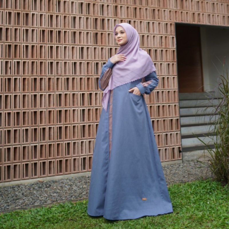 Gamis Simpel - Gamis Busui - Gamis Nibras Jumbo - Gamis Elegant - Gamis Twotone - Original Nibras