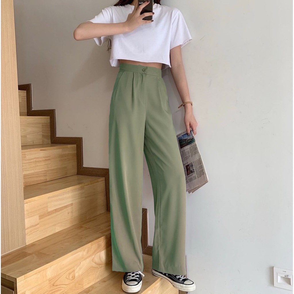 Highwaist Kulot Linen Premium Laura Slim Kulot Highwaist / Kulot Linen SEOUL KOREAN (BISA COD)