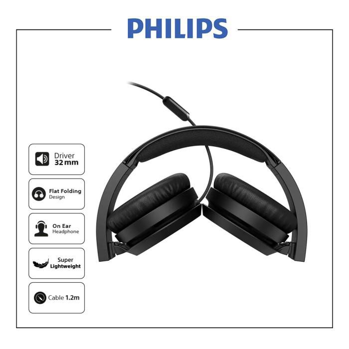 Philips Headphone On Ear with Mic TAH4105 - Garansi Resmi ANP 1 Tahun