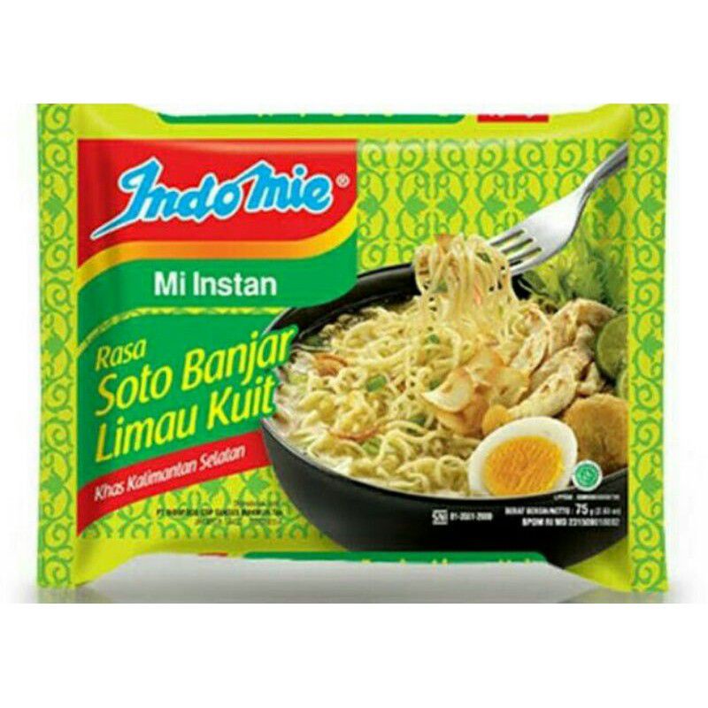 

mie instan rasa soto banjar limau kuit atau soto banjar biasa kuliner khas kalimantan selatan mie kuah