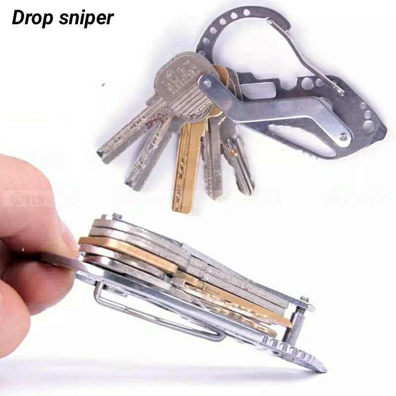 EDC Gantungan Kunci Multifungsi Outdoor Equipment Multifunction Quickdraw Belt Guard Key Holder