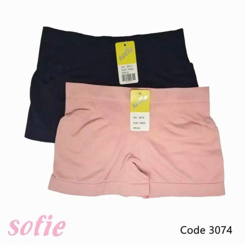 SOFIE CD Wanita Boxer Rajut Stretch 3074 &amp; 3092 Nyaman di Pakainya