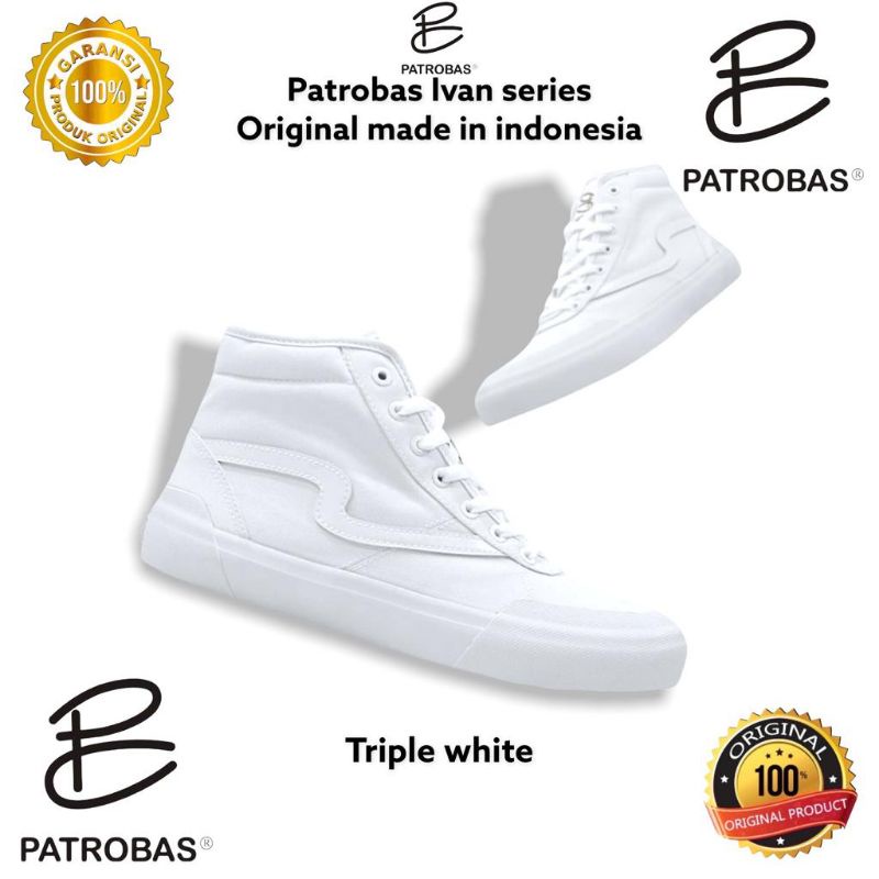 PATROBAS IVAN high triple white,full white,all white,black white,navy,triple white,grey,maroon high 