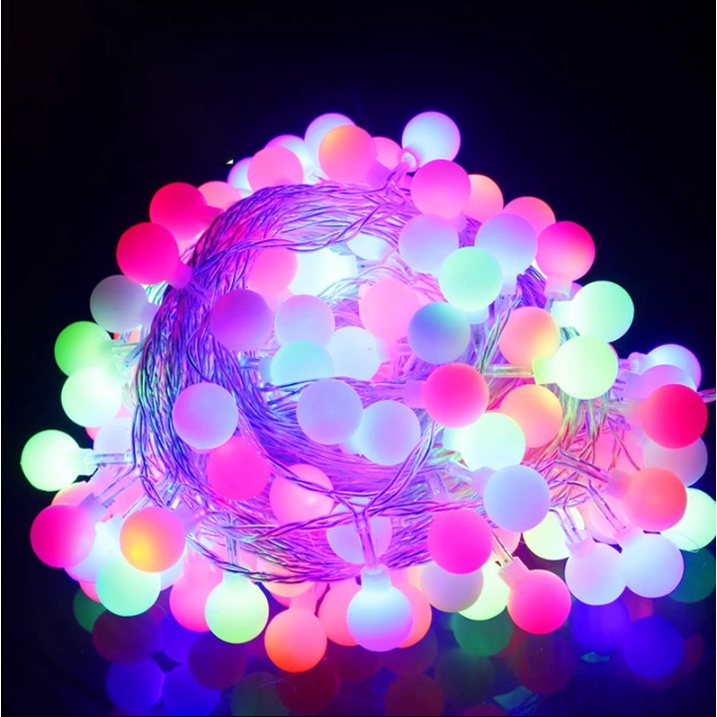 Outdoor LED Ball Lights String Small Round Ball Battery Garland Fairy Lighting Wedding Party Garden Decor String Light