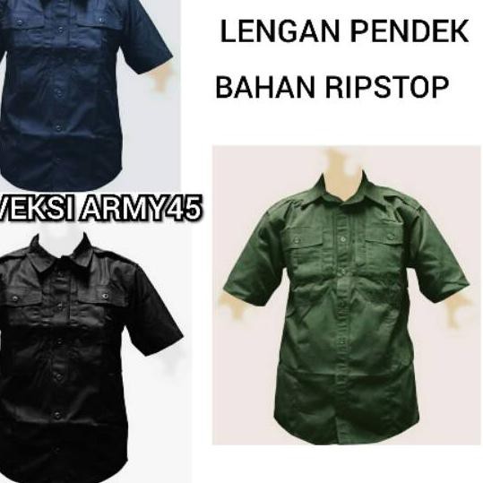 Kemeja Pdl lapangan Lengan Pendek Tactical outdoor Pria Polos Pramuka