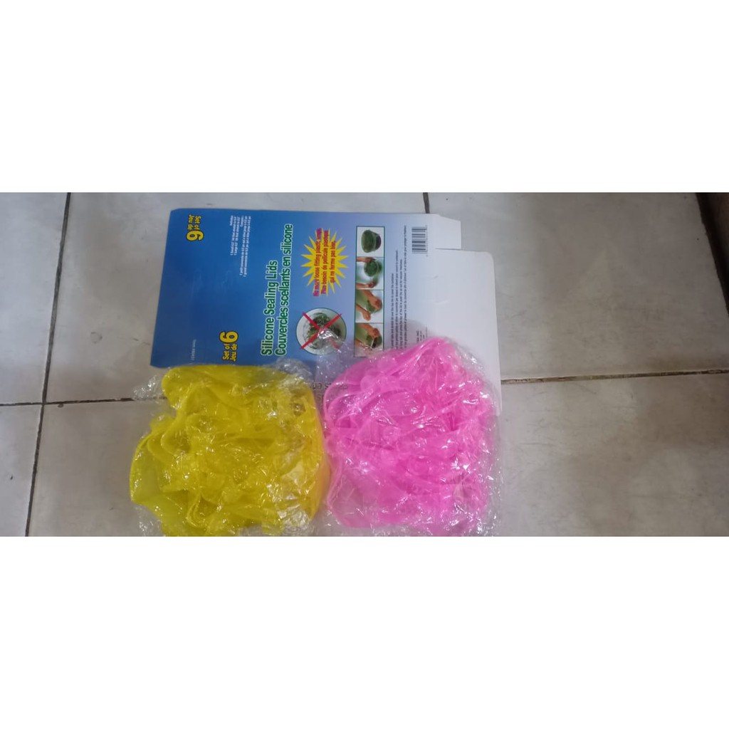 Silicone Food Cover 6 in 1 / Silikon Penutup Makanan 1set isi 6pcs