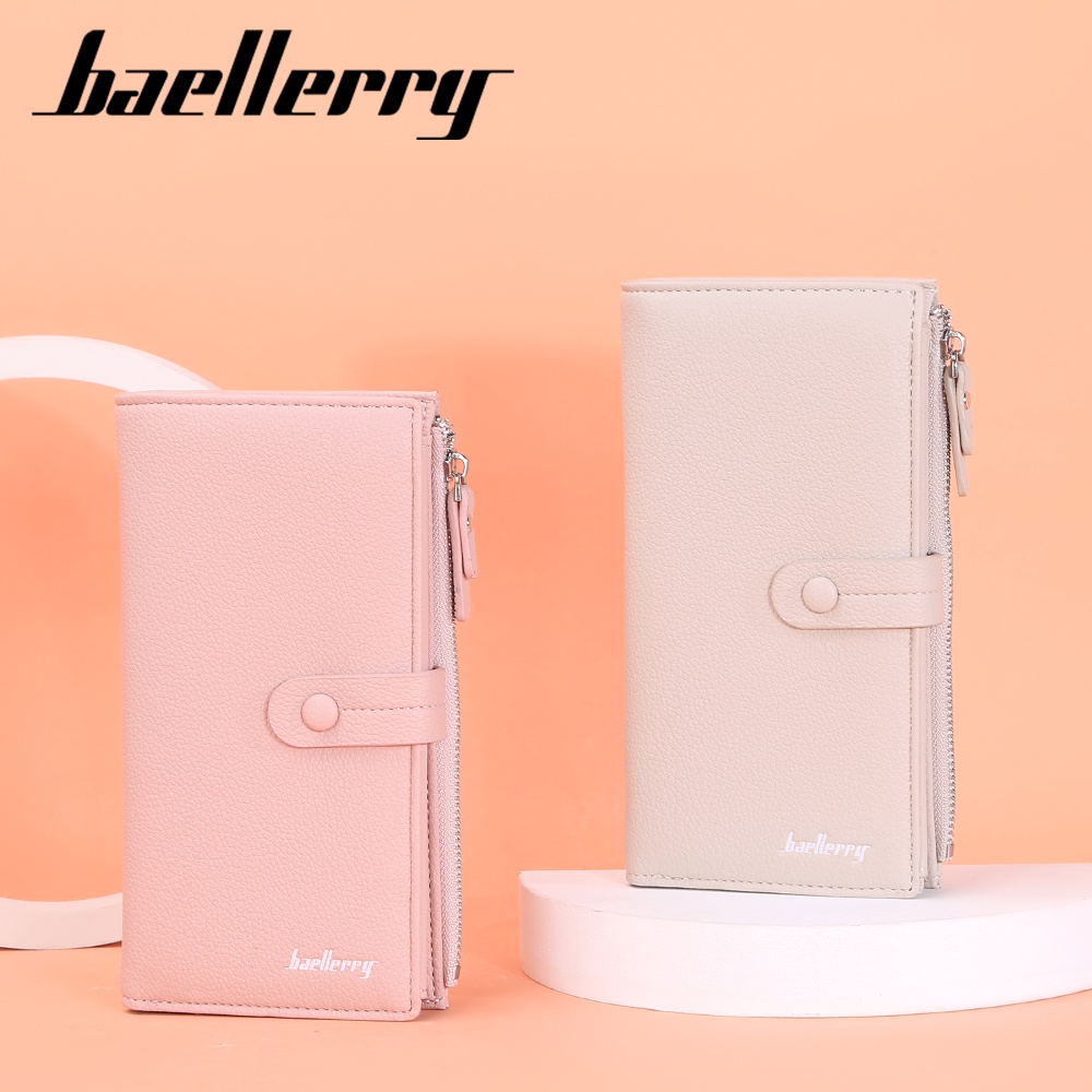 BAELLERRY N3235 Dompet Wanita Panjang Bahan Kulit PU Leather Premium WATCHKITE WKOS