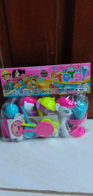 FI 556 Mainan es krim + kuda poni isi 3 / mainan es krim set lengkap dan kuda poni 3pcs super murah