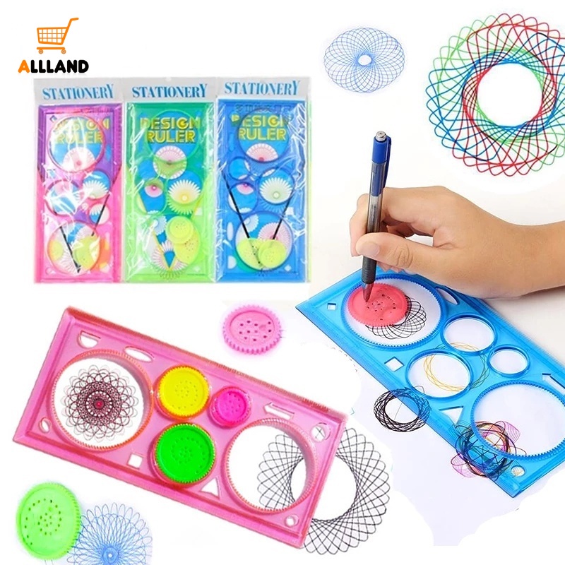 Penggaris Spirograph Multifungsi Untuk Menggambar