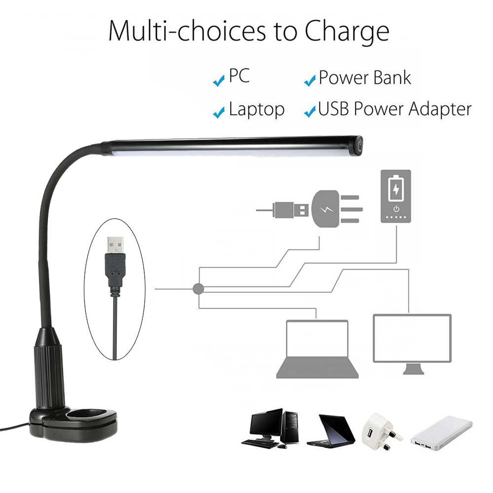 Lampu Meja LED Eye Protection Desk Lamp Clip 24 LED 5W - L1515W