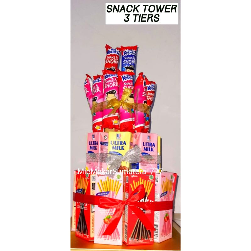 

SNACK TOWER/KUE ULANGTAHUN/SNACK CAKE/SNACK TART/SNACK ULTAH/BIRTHDAY TOWER/KADO ULTAH/KADO WISUDA/BUCKET/ULANG TAHUN/SET HADIAH/KUE TART/HAMPERS