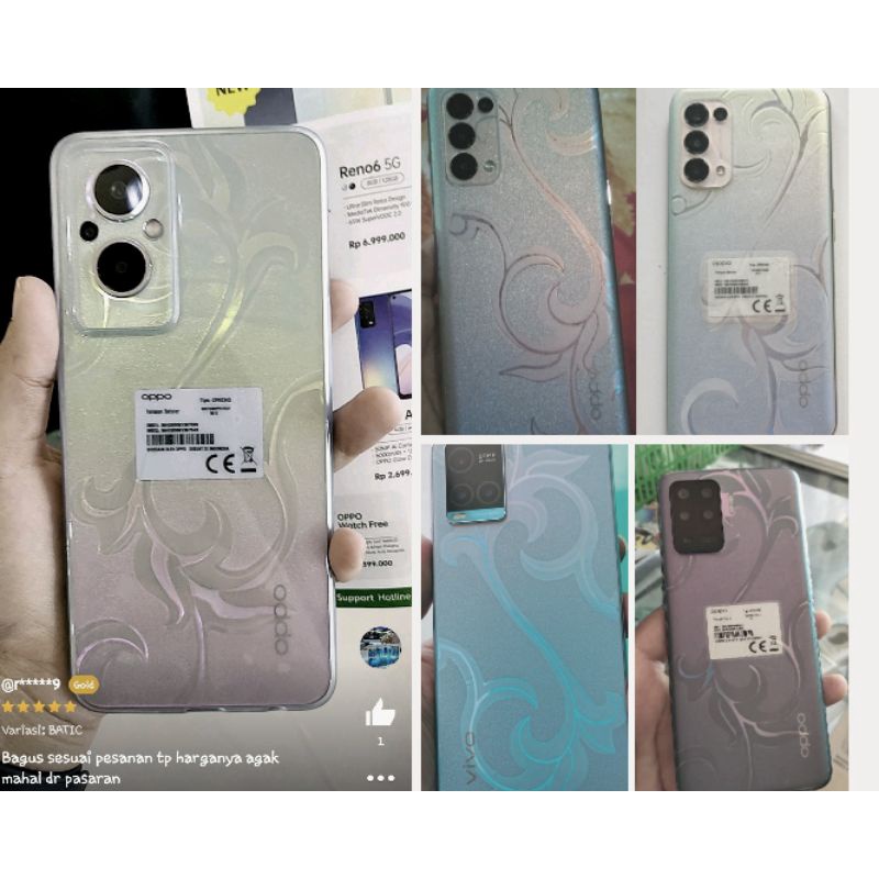 GROSIR ALL TYPE GARSKIN ANTI JAMUR ANTI GORES HP BELAKANG MOTIF BATIK
