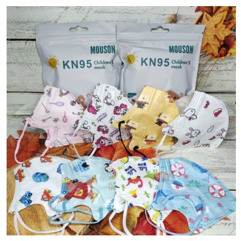 MASKER ANAK KARAKTER KN95 MOUSON ISI 10PCS