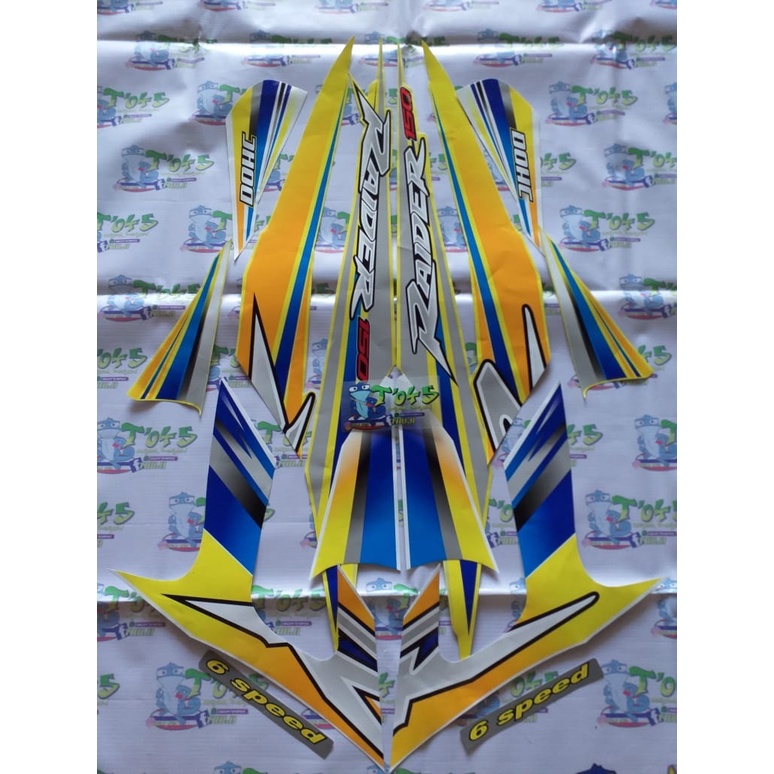 Sticker striping satria fu barong custom transparan uv