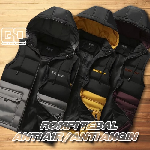ROMPI HOODIE VEST FASHION PRIA/ROMPI HOODIE TEBAL/ROMPI OVERSIZE/ROMPI WINTER TERBARU PRIA/FASHION R