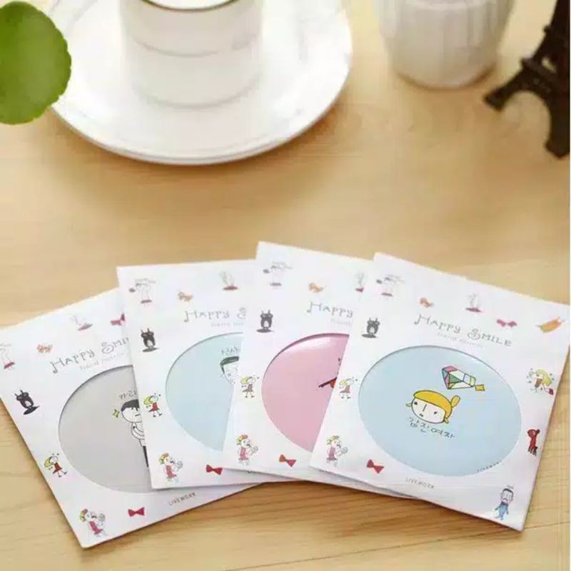 Cermin Mini Make Up / Cermin Karakter / Souvenir Cermin Kaca / Cermin Make Up