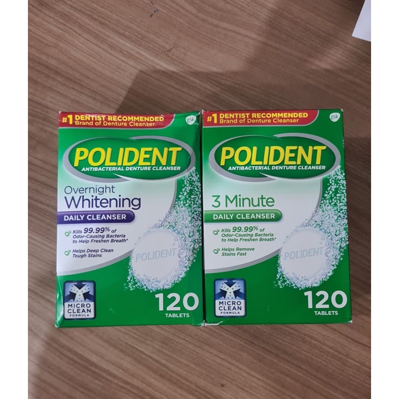 polident cleanser dental 120 tablet