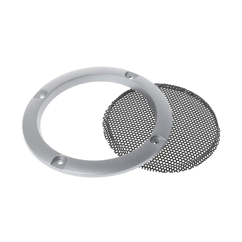 btsg 2PCS Speaker Grills 3&quot; Protective Subwoofer Frame Grille Cover Steel Mesh Decorative Circle DIY Accessories