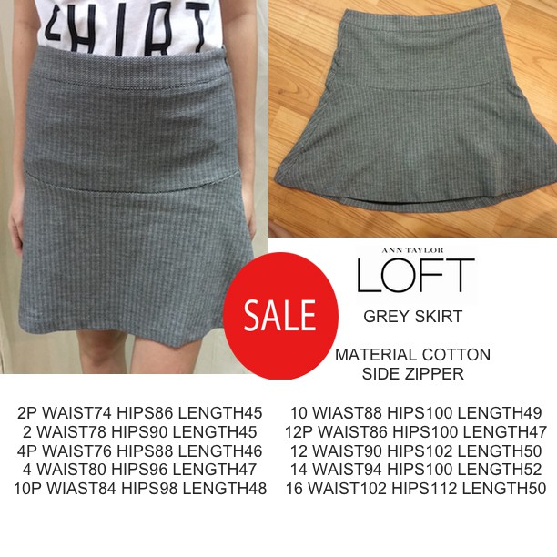 LOFT grey skirt