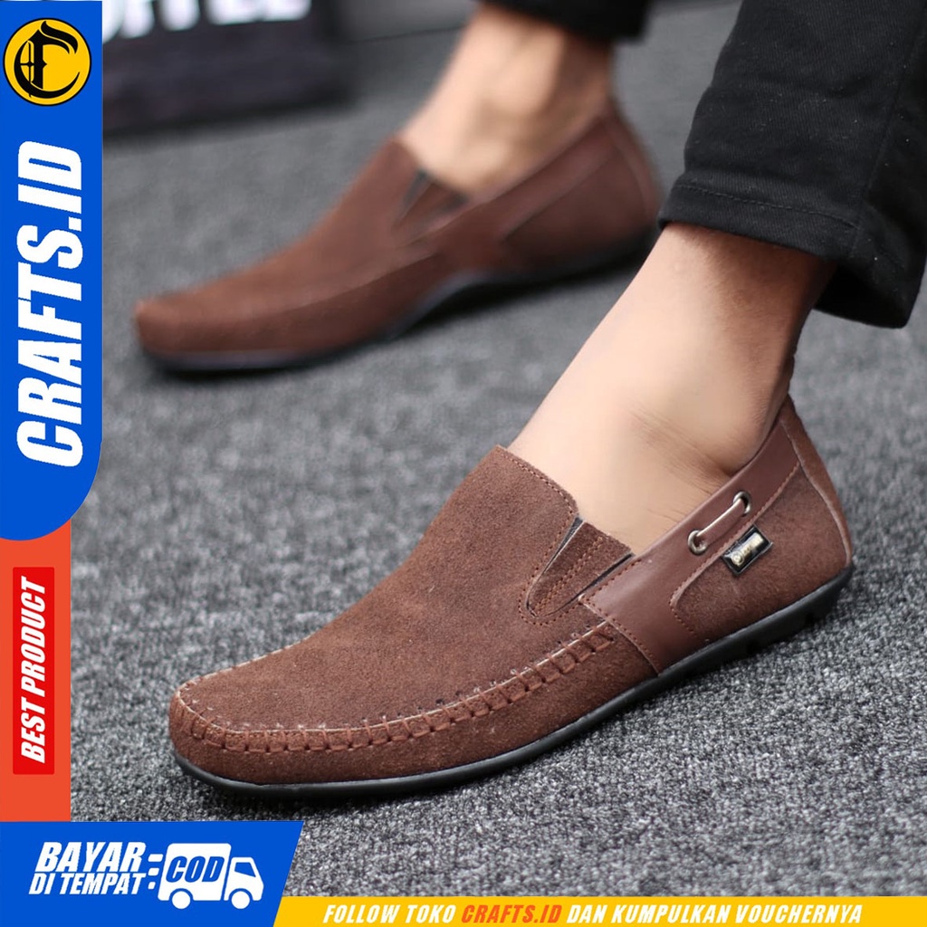 CRAFTS asta - Sepatu Casual Slip On Slop Santai Pria