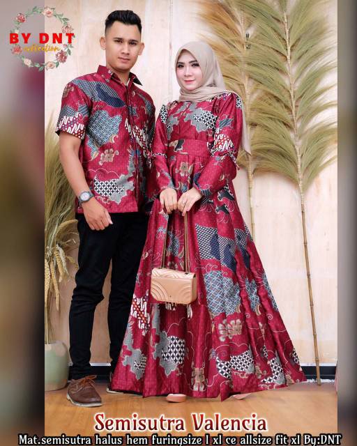 COUPLE GAMIS SEMI SUTRAMAURA COUPLE CP SEMI SUTRA BAJU COUPLE PASANGAN COUPLE GAMIS MURAH COUPLE SM