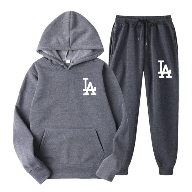 Hoodie Sweat Pant II Setelan Celana Jogger Panjang &amp; Jumper Hoodie Logo LA ( Pria &amp; Wanita )