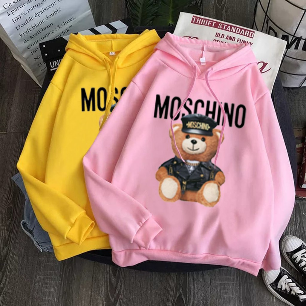 Bess - Sweater Hoodie Murah / Sweater Hoodie Wanita MSCHINO BEAR