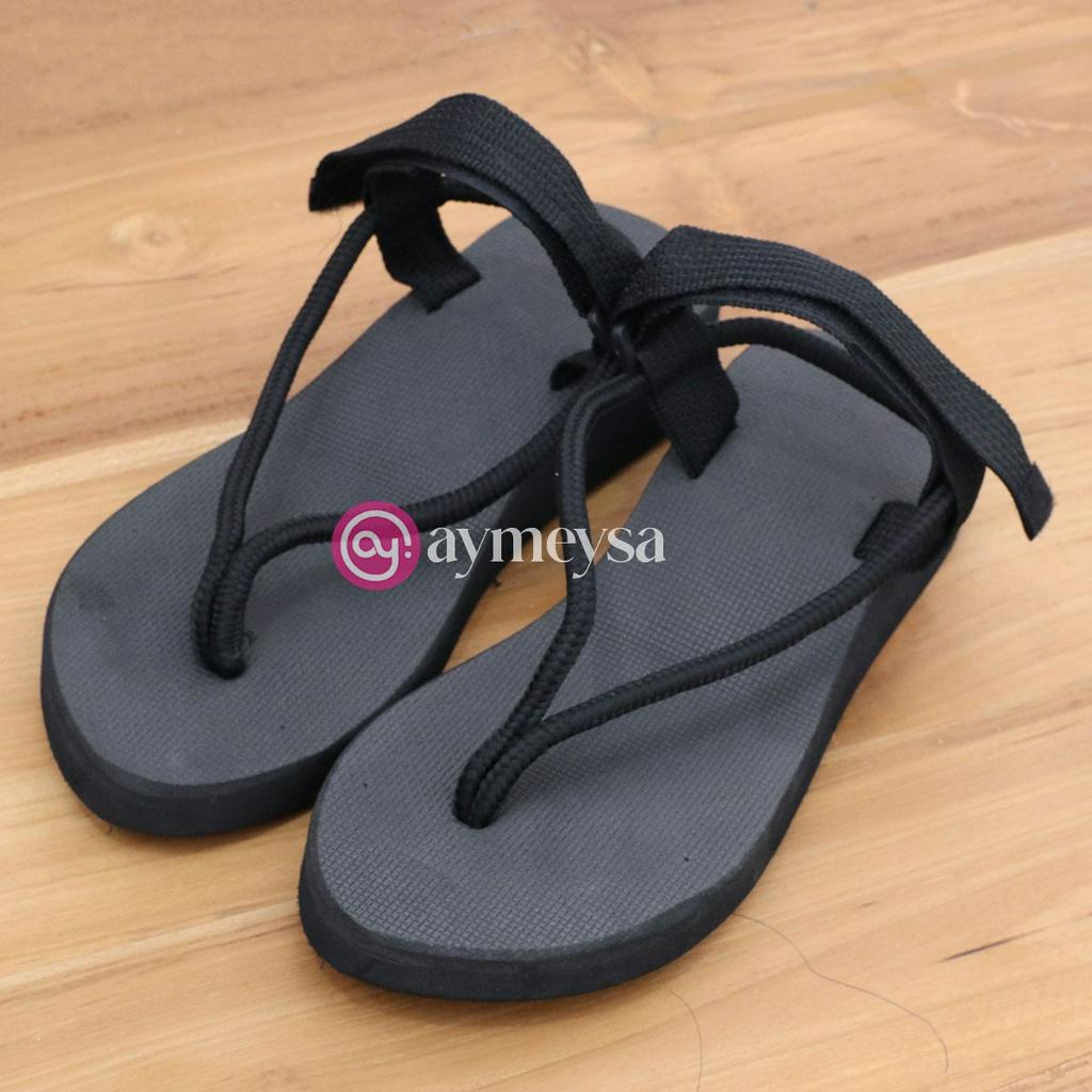 Sandal Wedges Traveling Jepit untuk Wanita Model Inara