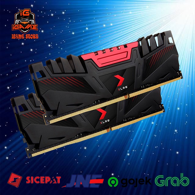 PNY XLR8 DDR4 16GB (8GBX2) PC-25600 3200Mhz CL16 NAMPOL GAN