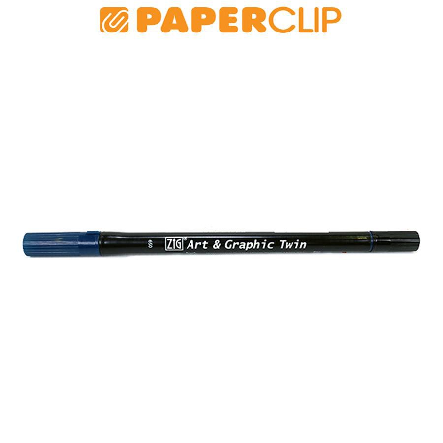 

PEN BRUSH ZIG KURETAKE TUT-80 ART & GRAPHIC TWIN 059 PEACOCK BLUE