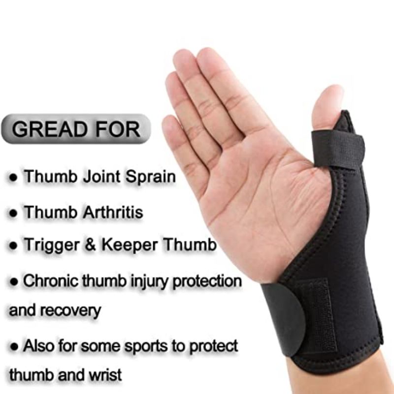 Thumb Splint Thumb Support Pergelangan Tangan Velcro Pelindung Jempol Wrist Band