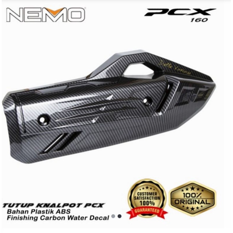 Cover  Knalpot Honda PCX 160 new Carbon Nemo pelindung knalpot pcx 160 Nemo Original