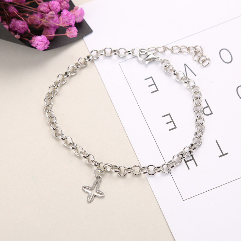 Kalung Gelang Kaki Wanita Stainless Korea Fashion Fesyen Aksesoris Perhiasan Cewe  Women Anklet