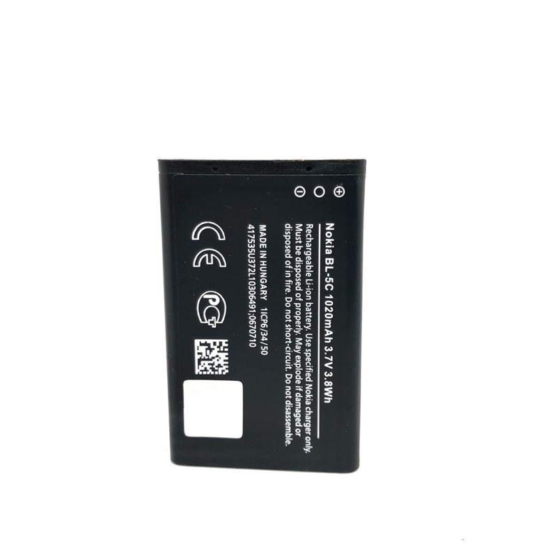 Baterai Cabutan Hp Nokia 1280 BL-5c Original 1020mah 3.7V 3.8WH