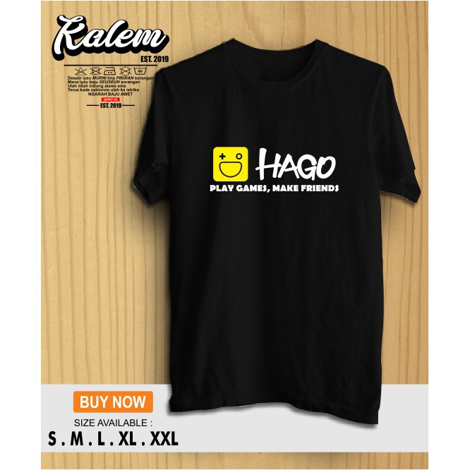 Kaos Baju Hago Kaos Game Hago Logo Kalem Clothing -mitrabaru