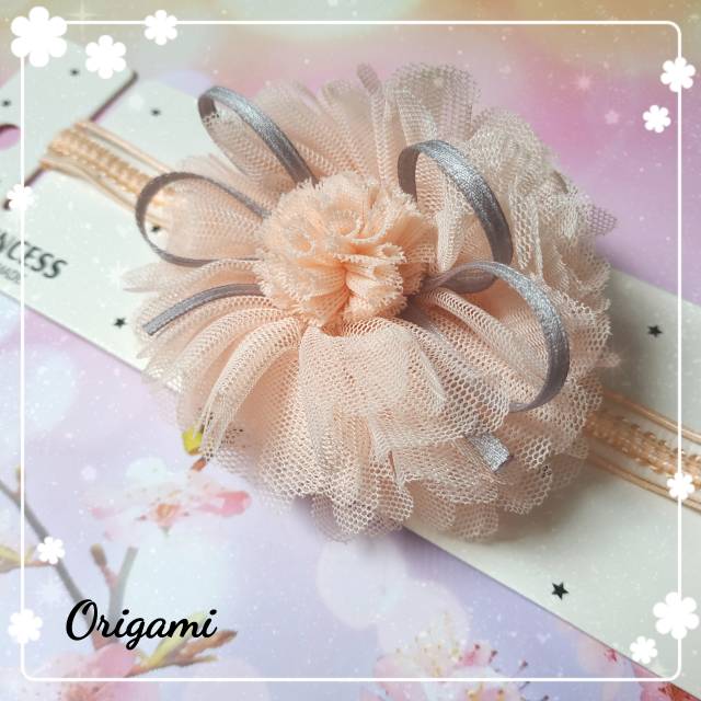 [ORGM] Bandana bayi bando bayi princess flower