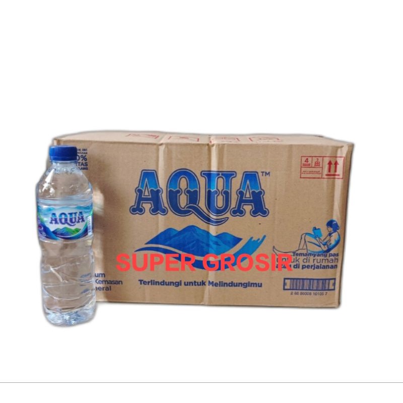 AQUA 600 ML 600ML KARTONAN DUS / AIR MINUM AQUA 600 ML 1 DUS