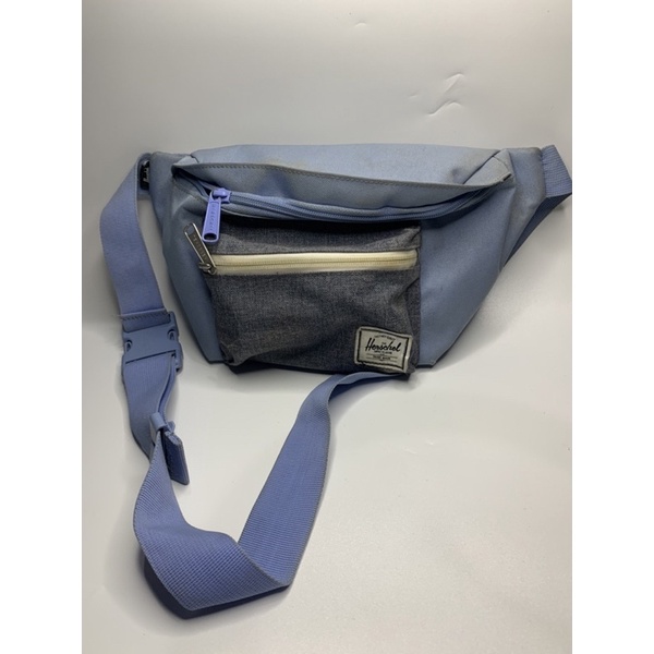 Waist bag Herschel soft blue ori preloved (kotor no defect)
