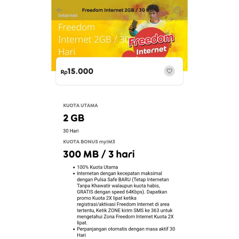 Indosat Freedom Internet