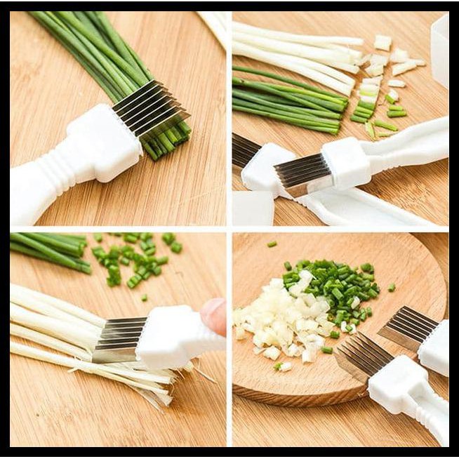 PISAU PEMOTONG PENCACAH DAUN BAWANG PRAKTIS / LEEK SLICER