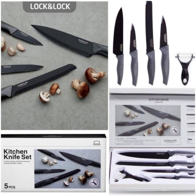 Kitchen Knife Set LOCK&amp;LOCK / Pisau Set / Pisau Dapur / Pisau Viral