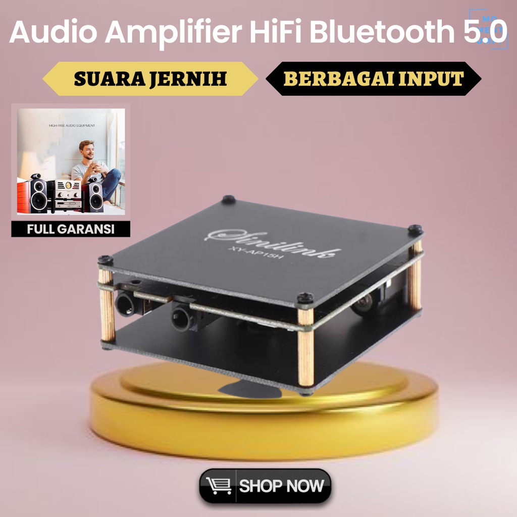 Sinilink Aksesoris Audio Mesin Modul Power Speaker Amplifier HiFi Mini Bluetooth 5.0 Wireless Speake