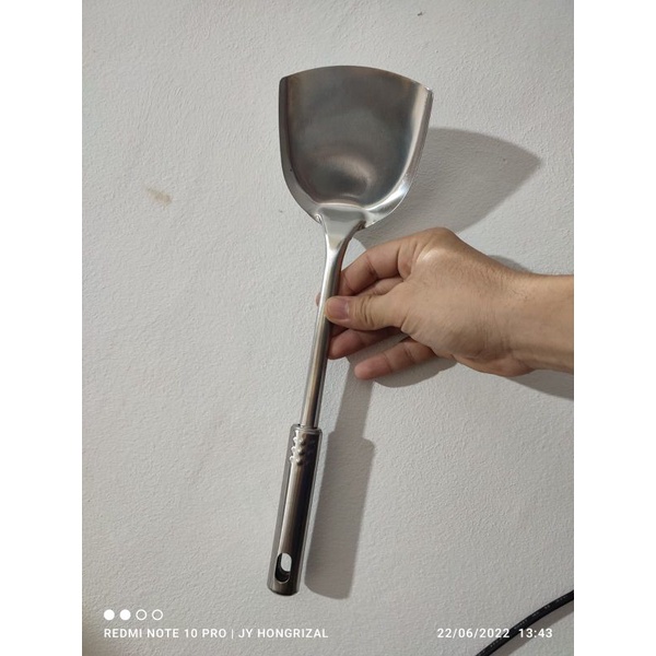 {DS} Spatula Stainless Steel / Sodet Sutil / Penggoreng Tebal Murah Ungu