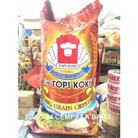 

Beras Cap Topi Koki Long Grain Crysral 20KG | Beras Premium Gold 20 KG