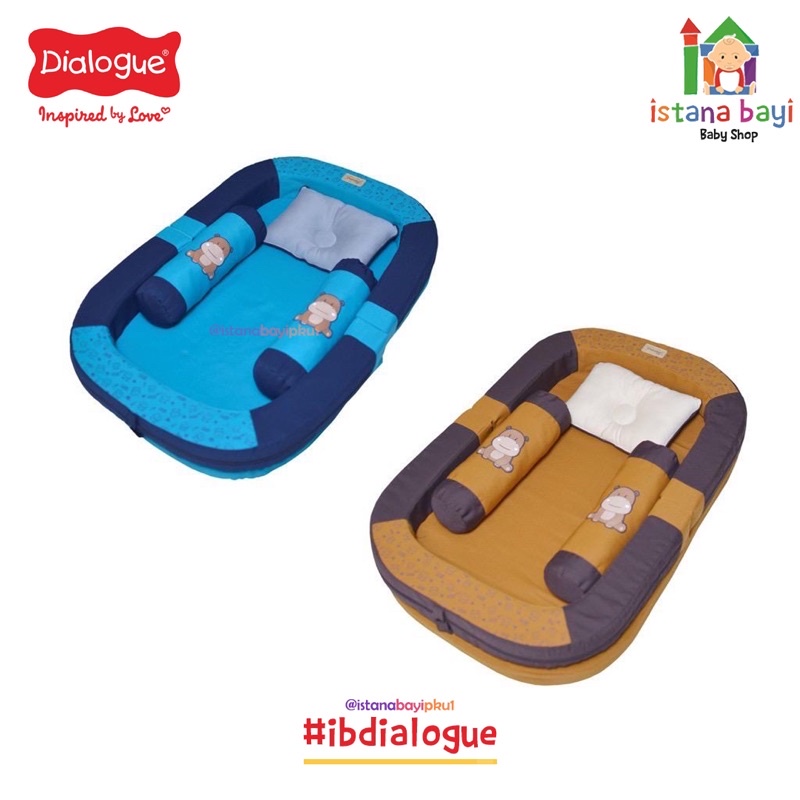 Dialogue Kasur Bayi 2 in 1 Sofa + Kelambu Baby Hippo Series DGK9113