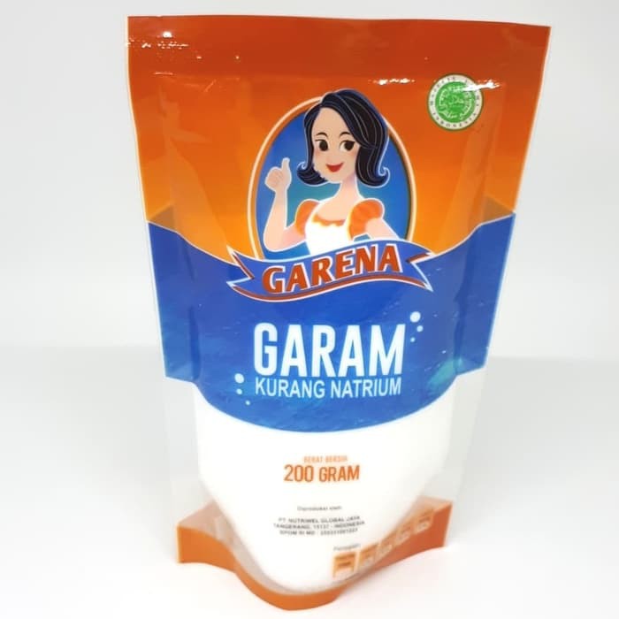 

Garena Garam Kurang Natrium 200 Gr