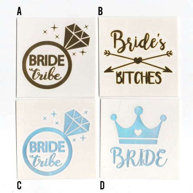 

POTATOO BRIDAL SHOWER Tatto Temporary Sticker